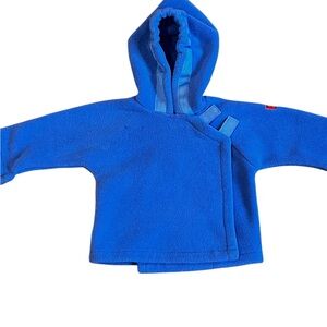Widgeon, Blue Hooded Thick Fleece Jacket, Size 6 Months